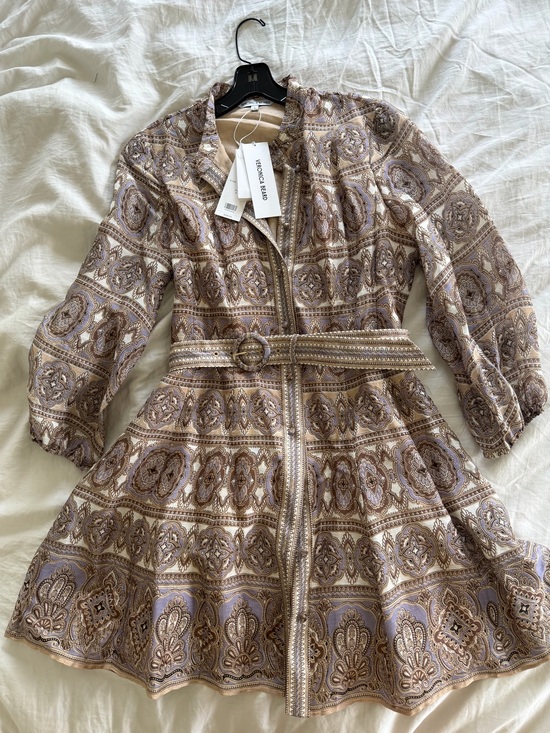 Veronica Beard Dresses & Skirts - Veronica Beard Kumar Dress Stone Lavender Paisley Mini - new with tags